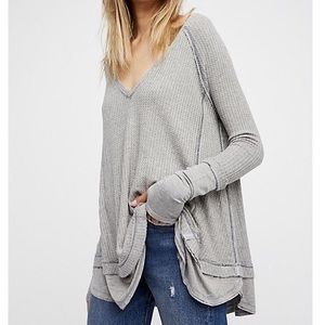 Free People Laguna Thermal Tunic (gray) (size S)